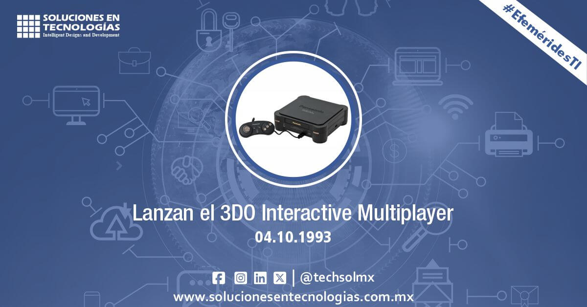 techsolmx's tweet image. Un día como hoy (04/10/1993): The 3DO Company lanzaba el 3DO Interactive Multiplayer una consola de videojuegos doméstica, compatible con HDTV. Ver más: bit.ly/36bRu8b

#SomosSoluciones #EfeméridesTI #3DOInteractiveMultiplayer #The3DOCompany #Videojuegos #Consola #HDTV