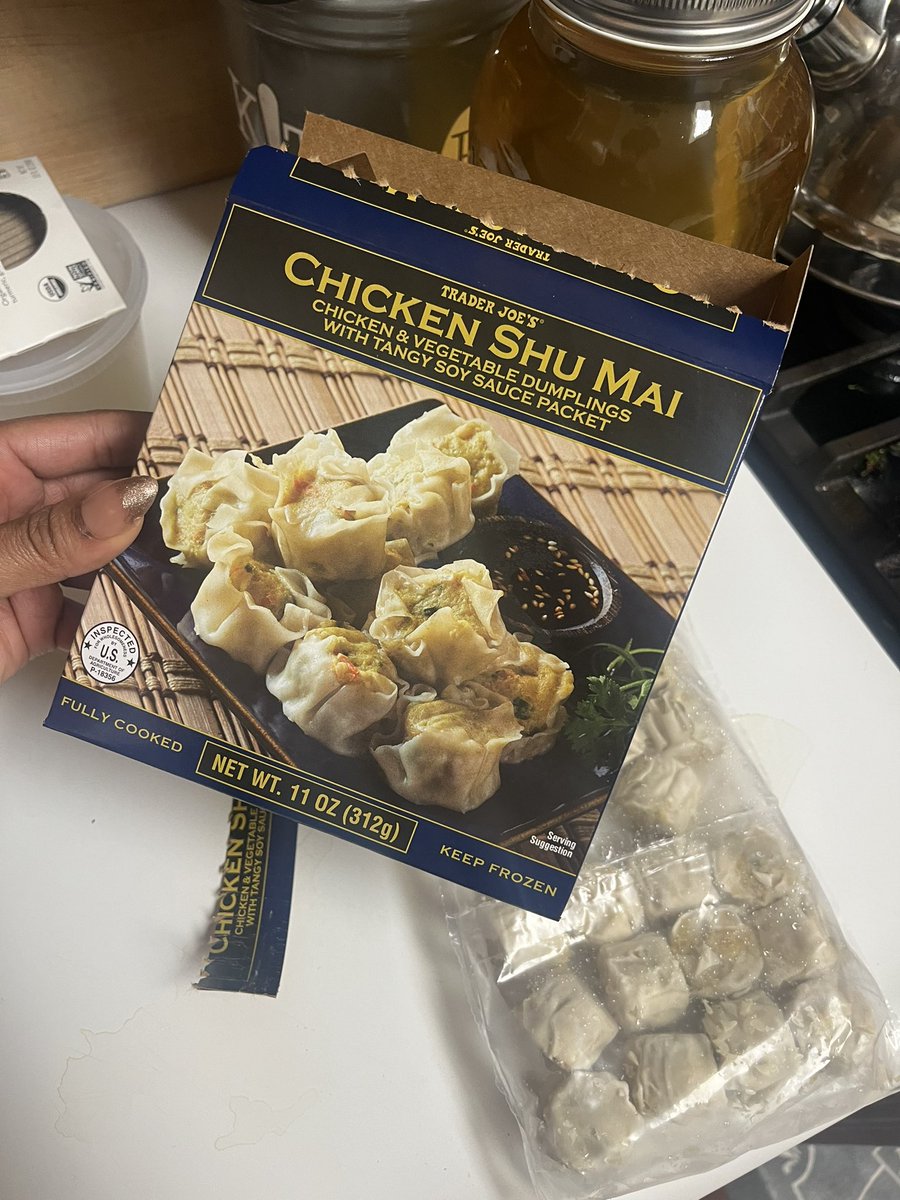 FashunMJR's tweet photo. I was so excited to try these, but I think the soy sauce packet I was promised has left the chat 😔 @TraderJoesX https://t.co/a6OkQZcJzn
