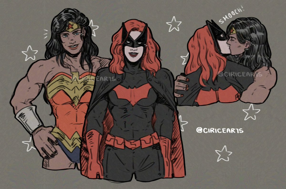 ciricearts's tweet photo. i love women #wonderwoman #batwoman https://t.co/hhrf4hbxBu