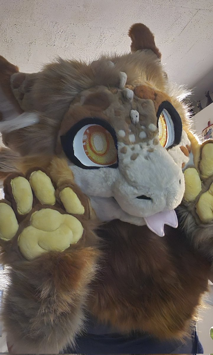 titotheswampwic's tweet photo. @TheInodog @WhispurFish is the sweetest maker ever! She constantly amazes me with her details and the love she puts into all her suits!! My suit Mango features over 300 hand sewn spots! Every detail is perfectly laid out. She's also a nut for complex designs which I freaking love! https://t.co/4bi38hSww0