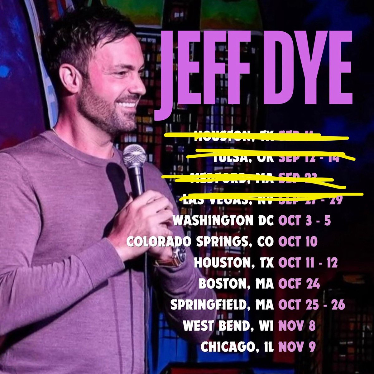 Jeff Dye (@jeffdye) on Twitter photo This weekend WASHINGTON DC!!! <a href="/bierbarondc/">DC Comedy Loft and Bier Baron Tavern</a>
dccomedyloft.com/events/94778 This weekend WASHINGTON DC!!! <a href="/bierbarondc/">DC Comedy Loft and Bier Baron Tavern</a>
dccomedyloft.com/events/94778