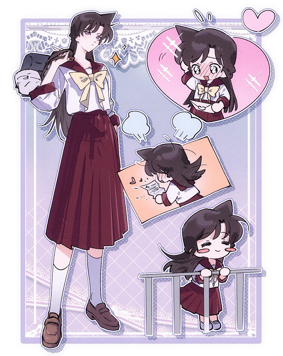 if在罗贝里亚女子学院
#毛利蘭　
#蘭満会二次創作イラストリレー
#名探偵コナン