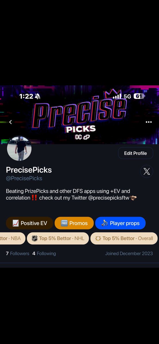 EVPrecise's tweet image. Officially partnered with Winible to bring you all my plays in record time straight to your phone number🔥

With winible, I now have a

📍Weekly plan: $8.99
📍Monthly plan: $20.00
📍Quarterly plan: $49.99
📍Yearly plan: $175.00

Super excited to continue my journey over on…