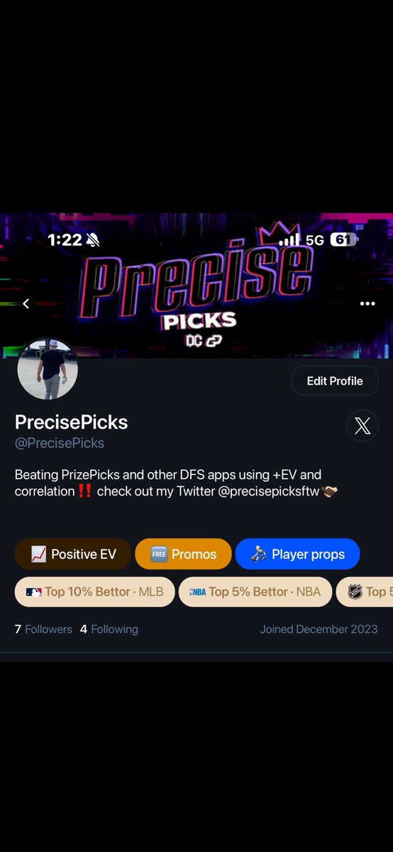 EVPrecise's tweet image. Officially partnered with Winible to bring you all my plays in record time straight to your phone number🔥

With winible, I now have a

📍Weekly plan: $8.99
📍Monthly plan: $20.00
📍Quarterly plan: $49.99
📍Yearly plan: $175.00

Super excited to continue my journey over on…
