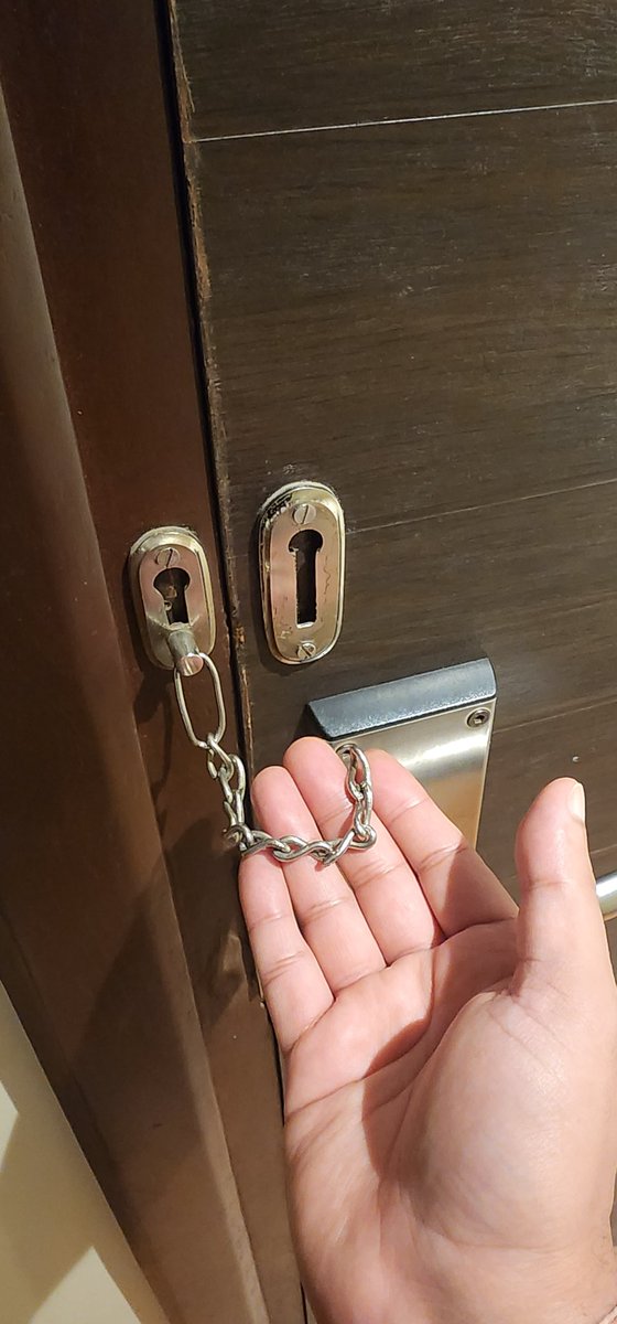 sarryhere's tweet photo. @makemytripcare @makemytrip look at the Amenities furniture coming apart, Loose wires for AC control, no saftey latch in main door, door frame skirting totally broken, washroom door doesnt close, No exhaust in washroom
Staff has no clue. 
Totally unacceptable https://t.co/qkbT4Q3clp