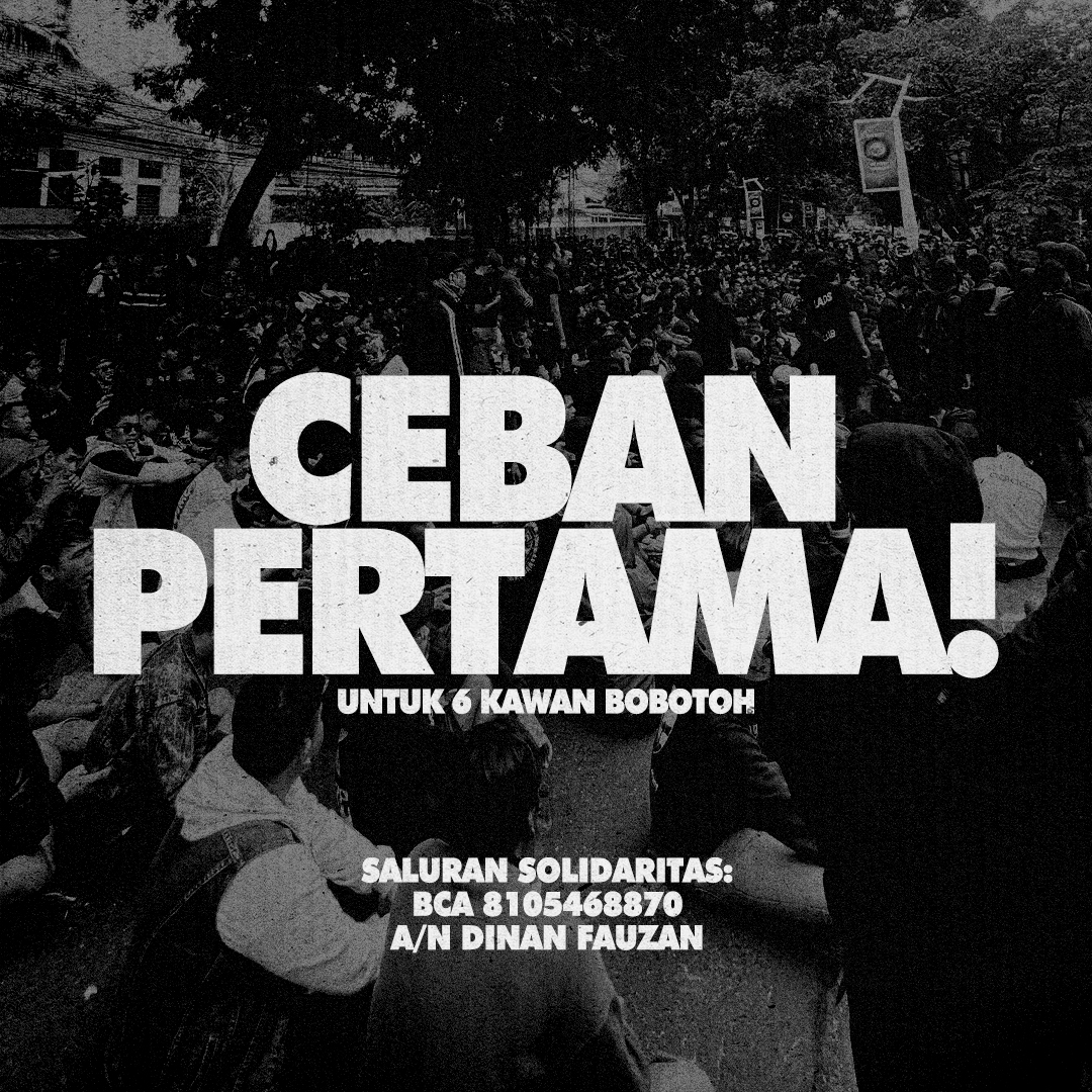 10 ribu dikali setiap orang yang melihat postingan ini sih harusnya bisa yah..

Gow sebarluaskan! 💥

#SampaiSemuaBebas #ManajemenRongsyok