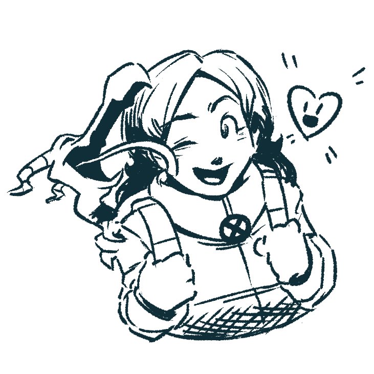 Astrobollo's tweet image. BACKPACK #inktober #inktober2024 #shadowcat #lockheed #kittypryde #xmen #marvel #backpack