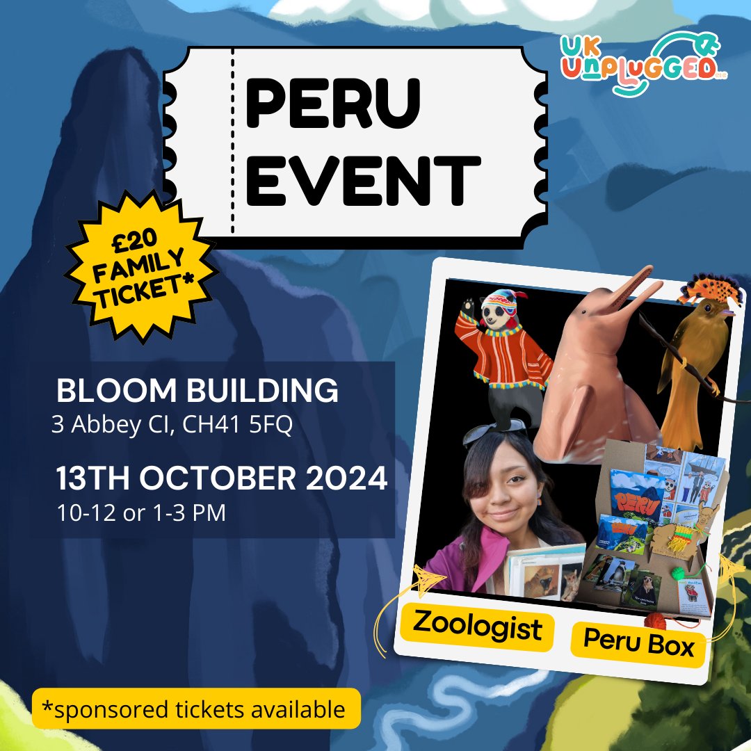 October 13th we're exploring #peru with our volunteer Peruvian Zoologist Ximena! Don't miss this opportunity to explore with us! ukunplugged.org/events