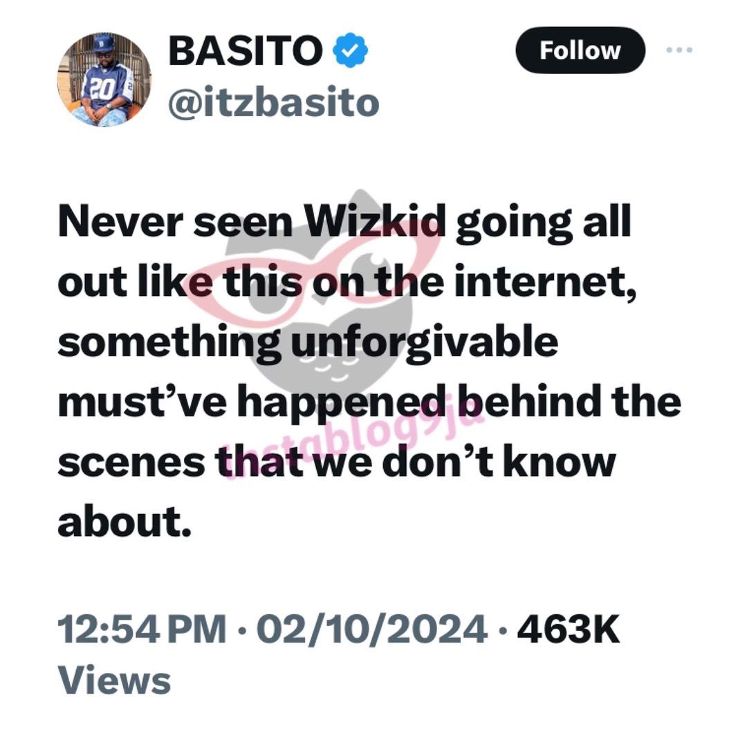 instablog9ja's tweet photo. Wizkid vs. Davido Saga: Writer Basito offers his take on the drama https://t.co/DTQiT5VDaE