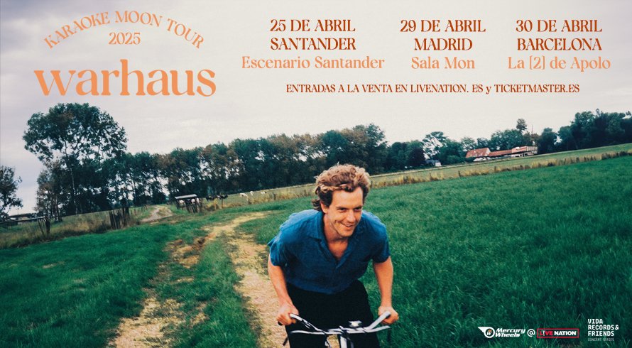 Warhaus, integrante de Balthazar, anuncia tres fechas en España para 2025. 

🎫 Entradas a la venta el miércoles 9 de octubre a las 10h en livenation.es

➕ info y preventas en: livenation.es/noticias

#warhaus #livenationesp