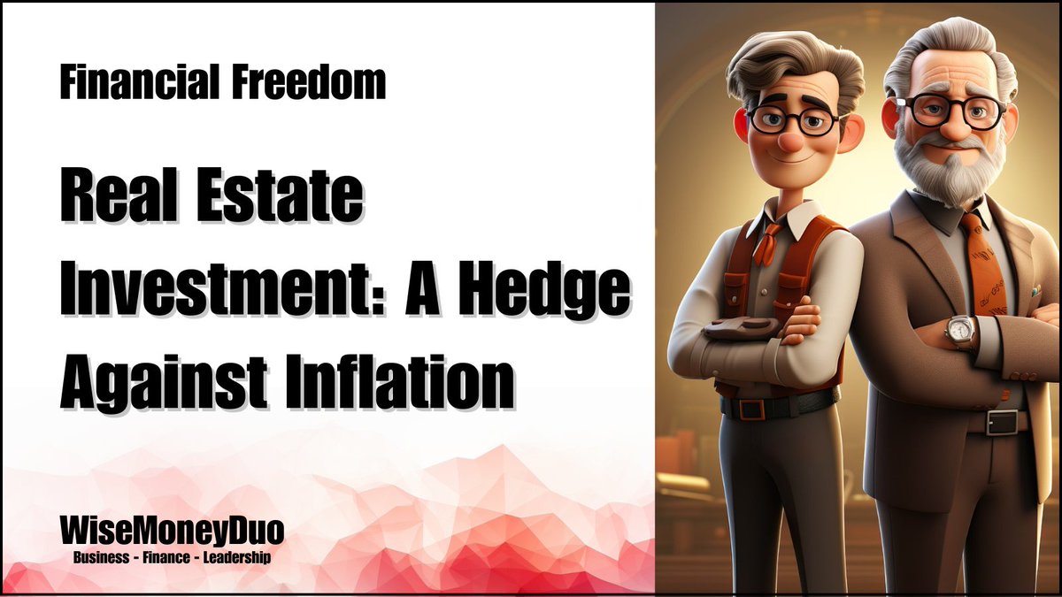 WiseMoneyDuo's tweet photo. 💡 Real Estate Investment: A Hedge Against Inflation 💡
As you know, we are Investing in real estate and we see this as a powerful strategy for protecting against inflation and generating long-term wealth. Real estate offers multiple income streams and the potential for capital appreciation, making it a reliable asset in an investment portfolio. We would like to share our thoughts about investing in real estate.

Benefits of Real Estate Investment
Hedge Against Inflation 🛡️
Real estate investments often keep pace with inflation, as property values and rental income tend to rise over time. This makes real estate a valuable asset for preserving purchasing power and maintaining wealth.

Dual Income Streams 💵
Rental Income: One of the primary benefits of real estate investment is rental income. Property owners can earn regular, passive income from tenants, providing a steady cash flow.
Capital Appreciation: Over time, real estate properties typically increase in value. This capital appreciation can lead to significant profits when the property is sold.
Ways to Invest in Real Estate

Direct Property Ownership 🏠
Purchasing residential or commercial properties directly is a common way to invest in real estate. This method involves buying, managing, and maintaining the property to generate rental income and benefit from appreciation.

Real Estate Investment Trusts (REITs) 📈
REITs allow investors to buy shares in a portfolio of real estate assets. This provides exposure to real estate without the need to manage physical properties. REITs pay dividends from the rental income generated by the properties they own.

Real Estate Crowdfunding 🌐
Crowdfunding platforms enable investors to pool their money to invest in real estate projects. This allows for diversification and access to larger commercial properties that might be out of reach for individual investors.

Real Estate Mutual Funds and ETFs 🏢
These funds invest in a diversified portfolio of real estate-related assets, offering investors a way to gain exposure to the real estate market without direct property ownership.

Key Considerations for Real Estate Investment
Education and Research 📚
Learning about real estate investment is crucial. Understand market trends, property valuation, and the factors that affect real estate prices. Being informed helps you make better investment decisions.

Location and Circumstances 🗺️
The location of your investment property significantly impacts its value and income potential. Research the area's economic conditions, job market, and growth prospects. Be aware of local real estate laws, regulations, and market dynamics.

Laws and Regulations ⚖️
Real estate laws vary by country and region. Understand the legal aspects of property ownership, tenant rights, and landlord responsibilities in the area where you invest. Compliance with local regulations is essential to avoid legal issues.

Interest Rates 📉📈
Interest rates affect mortgage costs and the overall affordability of real estate investments. Monitor interest rate trends and consider their impact on your financing options and potential returns.
Example of Real Estate Investment Impact
Scenario: Investing $200,000 in a rental property with a 5% annual rental yield and an average annual appreciation rate of 3%.
Rental Income: $200,000 * 5% = $10,000 per year
Capital Appreciation: The property's value increases each year with a compounding effect. After 15 years, the value of the property should be approximately $311,588 and the capital appreciation around $111,588 after 15 years with an annual appreciation rate of 3%.

Conclusion
Real estate investment is a proven method for hedging against inflation and building long-term wealth. By providing dual income streams through rental income and capital appreciation, real estate offers both stability and growth potential. To succeed in real estate investment, educate yourself, research your market, understand local laws, and keep an eye on interest rates. With careful planning and informed decisions, real estate can be a cornerstone of your financial strategy, helping you achieve financial freedom. 🌟

Let us know your thoughts on this! 💬👇

(As always, this is no financial advice. Only our thoughts… 😀)
#Inflation #FinancialFreedom