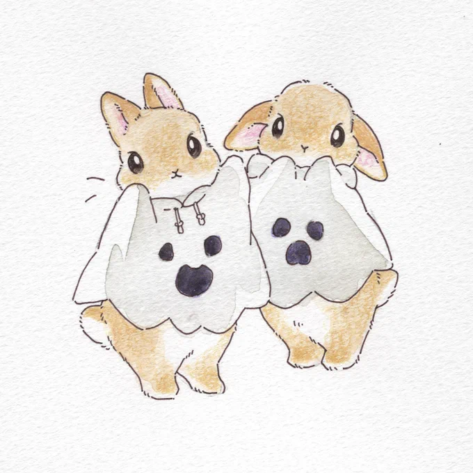 うさぎさんのHalloweenTrick or Treatいたずらしちゃうぞ〜 