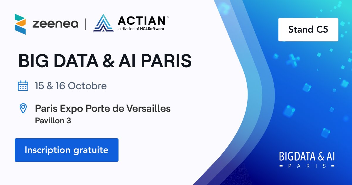 Zeenea (@zeeneasoftware) on Twitter photo 📅 Rendez-vous les 15 et 16 octobre au salon <a href="/bigdataparis/">BIG DATA & AI PARIS</a> à Paris Expo Porte de Versailles | Pavillon 3.
Cette année, retrouvez toute l'équipe Zeenea sur le 𝐒𝐭𝐚𝐧𝐝 𝐂𝟓 📍
Inscrivez-vous ici 👉 hubs.ly/Q02RY-bb0
#BDAIP24 #datadiscovery #datacatalog #datamarketplace 📅 Rendez-vous les 15 et 16 octobre au salon <a href="/bigdataparis/">BIG DATA & AI PARIS</a> à Paris Expo Porte de Versailles | Pavillon 3.
Cette année, retrouvez toute l'équipe Zeenea sur le 𝐒𝐭𝐚𝐧𝐝 𝐂𝟓 📍
Inscrivez-vous ici 👉 hubs.ly/Q02RY-bb0
#BDAIP24 #datadiscovery #datacatalog #datamarketplace
