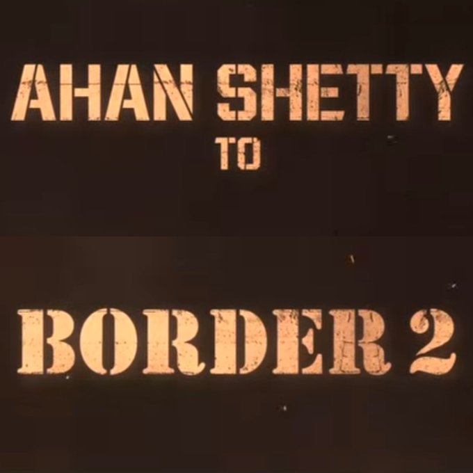 Here is the musch awaited intro..
Mass #AhanShetty 
Love to wait for watching #Border2 
It's huge #VarunDhawan #SunnyDeol