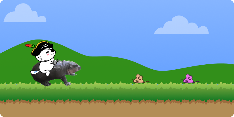 taposcat's tweet image. Fantasizing that faceoff #Moodeng x #Tapos 🦛😼 - the lethal combination against those vicious rats 🐀

Are you up to this combo?