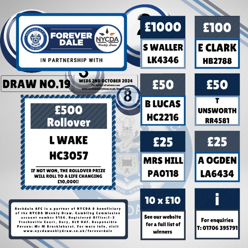 officiallydale's tweet photo. Your Forever Dale winners are live 💫

Don't miss out on an opportunity to win big 😍

Sign up now ⤵️

#RAFC