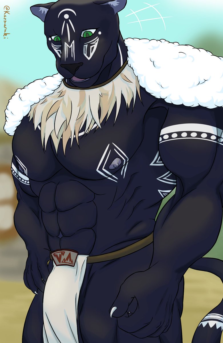 Karmaruki2's tweet photo. New OC: Khan, a brave and honourable warrior. (also a himbo) 
#furryartwork #bara nsfw [4/4] https://t.co/4Wl4FSQwOW