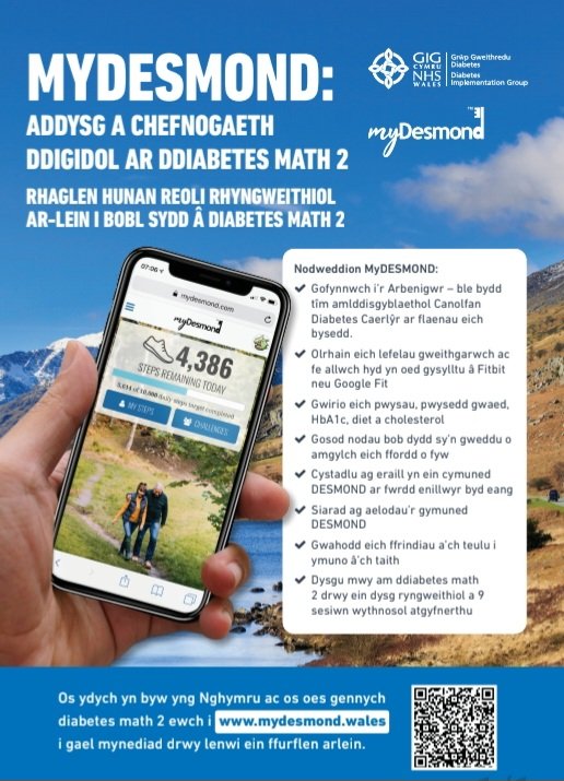 DESMOND ๐ (@desmond_tweets) on Twitter photo Do you live in #Wales?
Do you have #type2diabetes?
If so, join up for free to our digital education programme mydesmond.wales
<a href="/CathWashbrook/">Cath Washbrook-Davies MSc RD</a> <a href="/KeriH_AHP/">Keri Hutchinson</a> <a href="/BetsiCadwaladr/">Betsi Cadwaladr</a> <a href="/AneurinBevanUHB/">Aneurin Bevan University Health Board</a> <a href="/CwmTafMorgannwg/">Cwm Taf Morgannwg University Health Board</a> <a href="/CAVUHB/">CardiffandVale UHB</a> <a href="/HywelDdaHB/">Hywel Dda UHB</a> <a href="/PTHBhealth/">Powys Teaching Health Board</a> <a href="/SwanseabayNHS/">Swansea Bay NHS</a> <a href="/PublicHealthW/">Public Health Wales</a> Do you live in #Wales?
Do you have #type2diabetes?
If so, join up for free to our digital education programme mydesmond.wales
<a href="/CathWashbrook/">Cath Washbrook-Davies MSc RD</a> <a href="/KeriH_AHP/">Keri Hutchinson</a> <a href="/BetsiCadwaladr/">Betsi Cadwaladr</a> <a href="/AneurinBevanUHB/">Aneurin Bevan University Health Board</a> <a href="/CwmTafMorgannwg/">Cwm Taf Morgannwg University Health Board</a> <a href="/CAVUHB/">CardiffandVale UHB</a> <a href="/HywelDdaHB/">Hywel Dda UHB</a> <a href="/PTHBhealth/">Powys Teaching Health Board</a> <a href="/SwanseabayNHS/">Swansea Bay NHS</a> <a href="/PublicHealthW/">Public Health Wales</a>