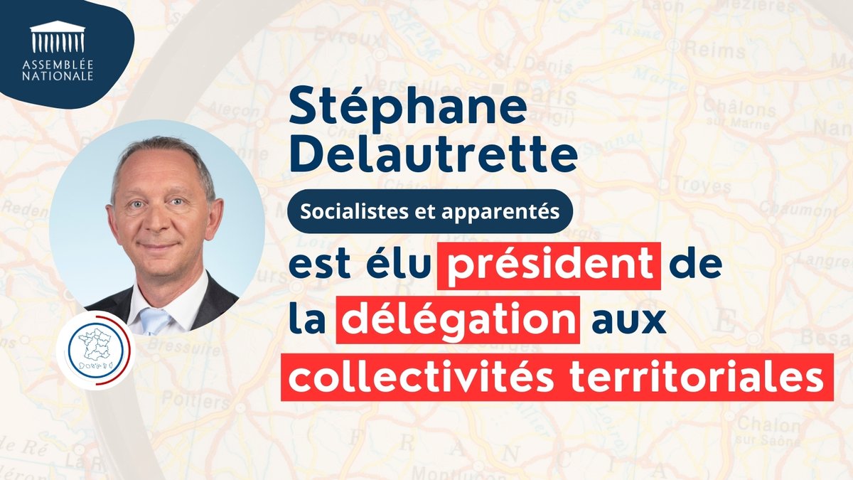 Assemblée nationale (@assembleenat) on Twitter photo 📣 Stéphane Delautrette (<a href="/SDelautrette/">Stéphane DELAUTRETTE</a>), député de la 2e circonscription de la Haute-Vienne, membre du groupe "Socialistes et apparentés", est élu président de la délégation aux collectivités territoriales.
#DirectAN 📣 Stéphane Delautrette (<a href="/SDelautrette/">Stéphane DELAUTRETTE</a>), député de la 2e circonscription de la Haute-Vienne, membre du groupe "Socialistes et apparentés", est élu président de la délégation aux collectivités territoriales.
#DirectAN
