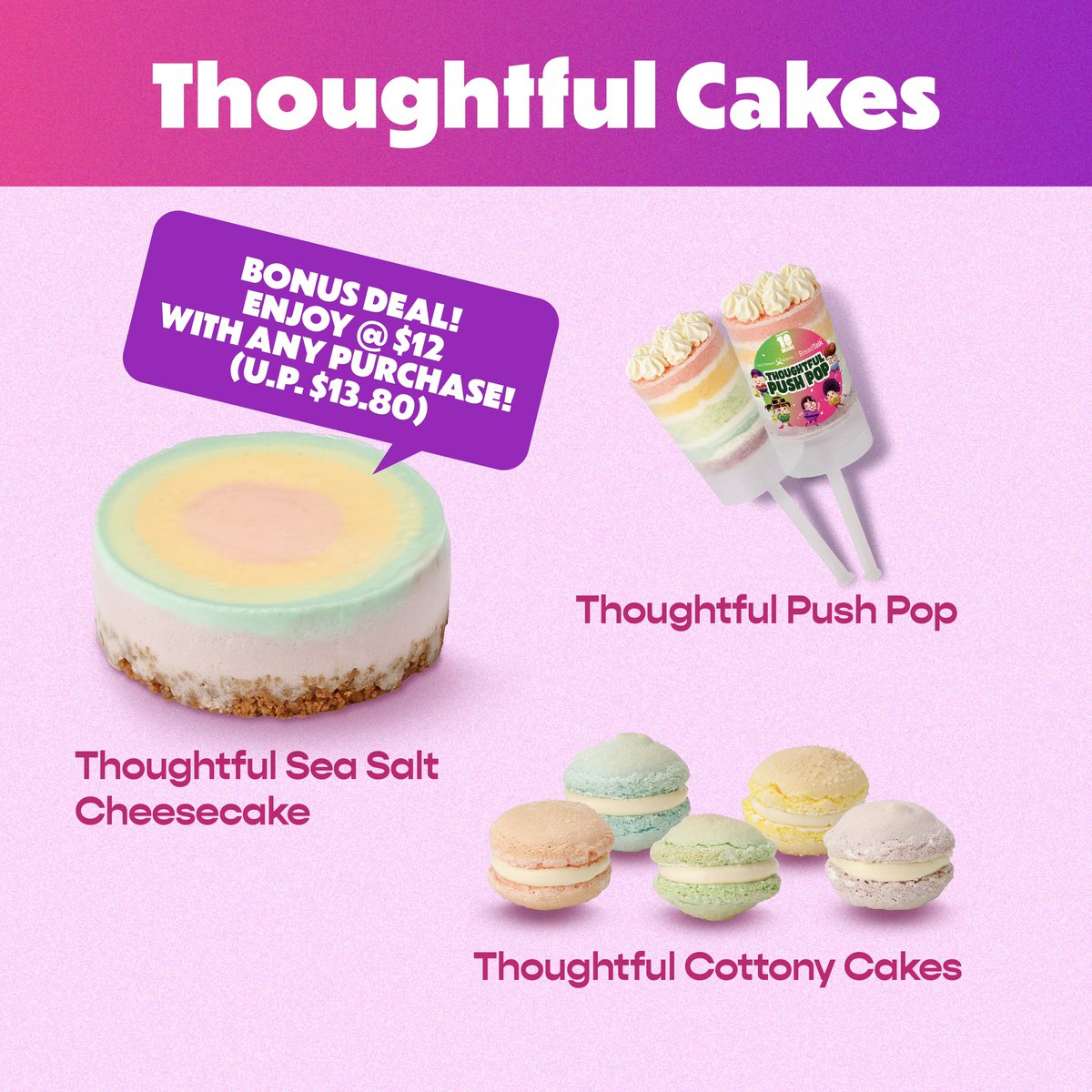 LTAsg's tweet photo. We’ve partnered with local favourite, BreadTalk, to create 9 limited-edition Thoughtful Bunch-themed buns, cakes and toast in celebration of the Thoughtful Bunch’s 10-year anniversary! 🍞🍰
#BreadTalk #BreadTalkSG #Thoughtful10Yrs #ThoughtfulBunch https://t.co/Qrf7A5GsWu