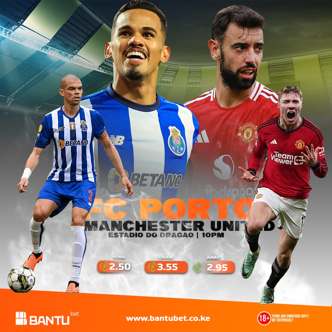 Fc Porto VS Man United

Will United Win Today? Ama watasalimiwa kama kawaida?

Both Teams To Score(Yes) Odds: 1.60*

Bet bila stake tax 

Pata Ksh 250 ya sare uki register leo sshortly1.com/ba46722