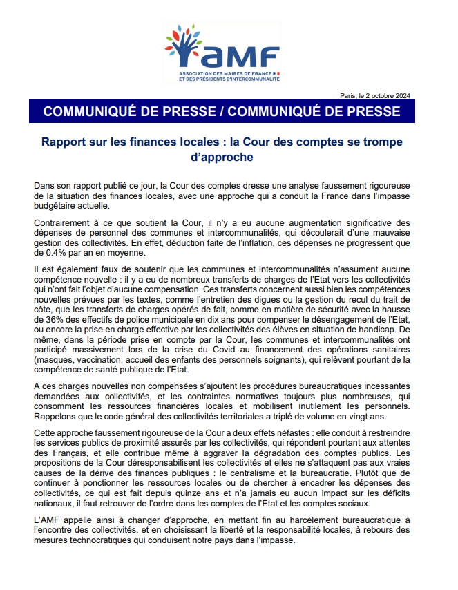 AMF | Association des maires de France tweet media