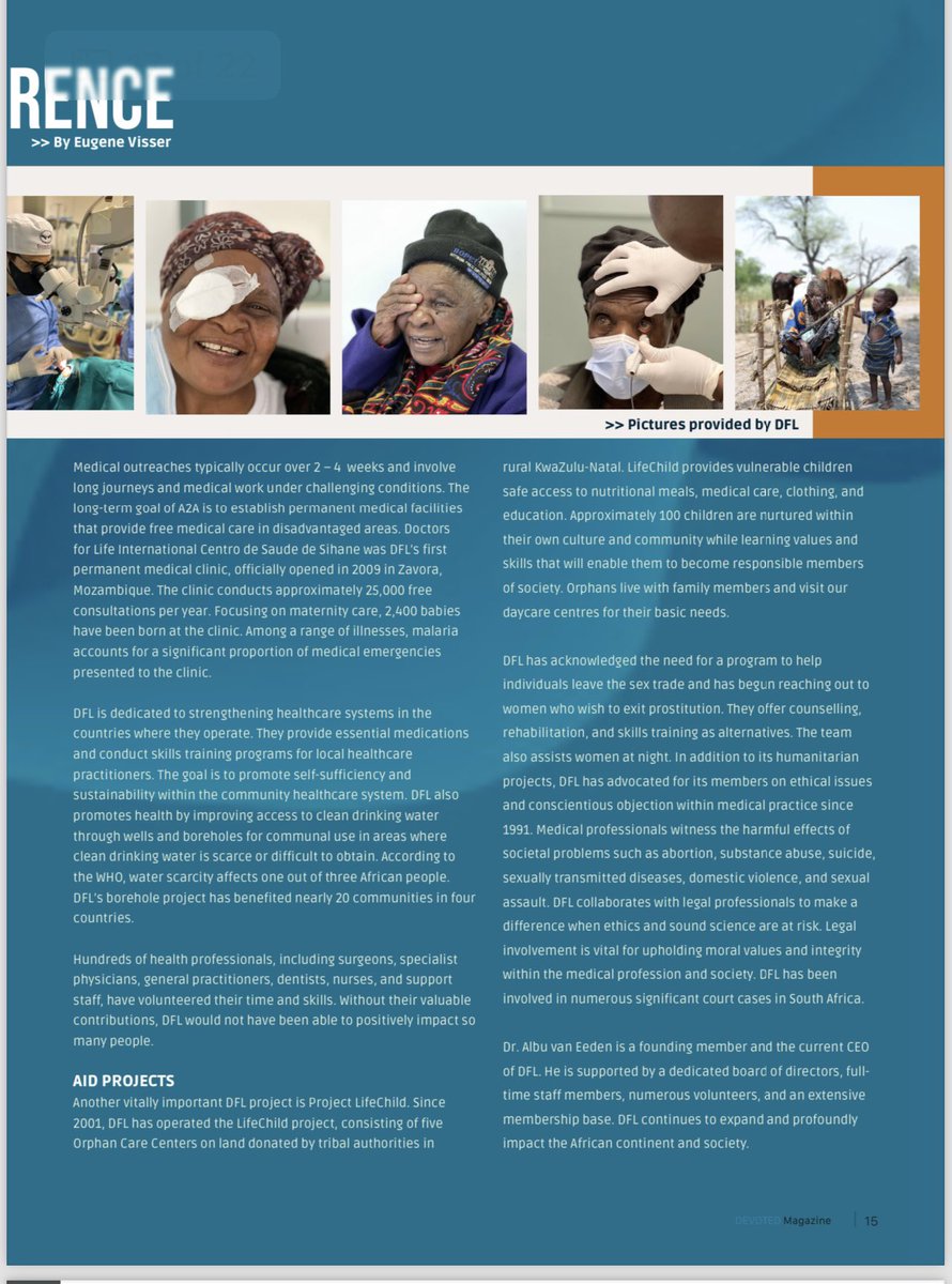 DoctorsForLife's tweet photo. DFL's medical outreach program is featured in the latest Devoted magazine, Issue 46 https://t.co/h50g69MZMF https://t.co/Tdl6NNlSiY