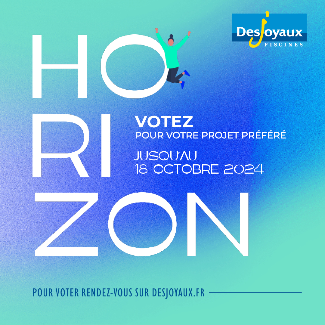 #Prixhorizon organisé par <a href="/Desjoyaux_pools/">Piscines Desjoyaux</a>  - Les votes du public sont ouverts jusqu'au 18 octobre 2024. Pensez à soutenir votre projet préféré.  desjoyaux.fr/prixhorizon/