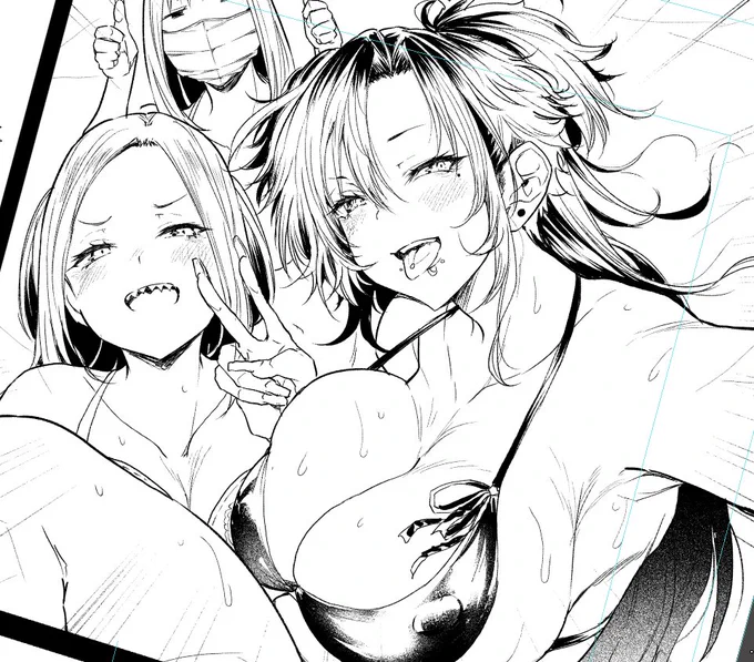 今描いてる漫画です
ギャルと玄関から出てくるおっぱい 