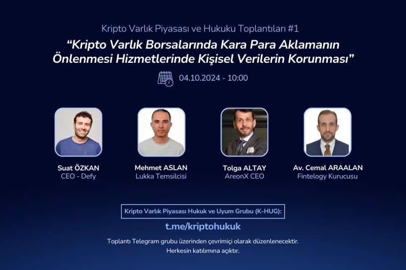 📢İlgilenenleri yarınki online toplantıya bekleriz.
Katılım için👉 t.me/kriptohukuk

#crypto #AML #KHUG