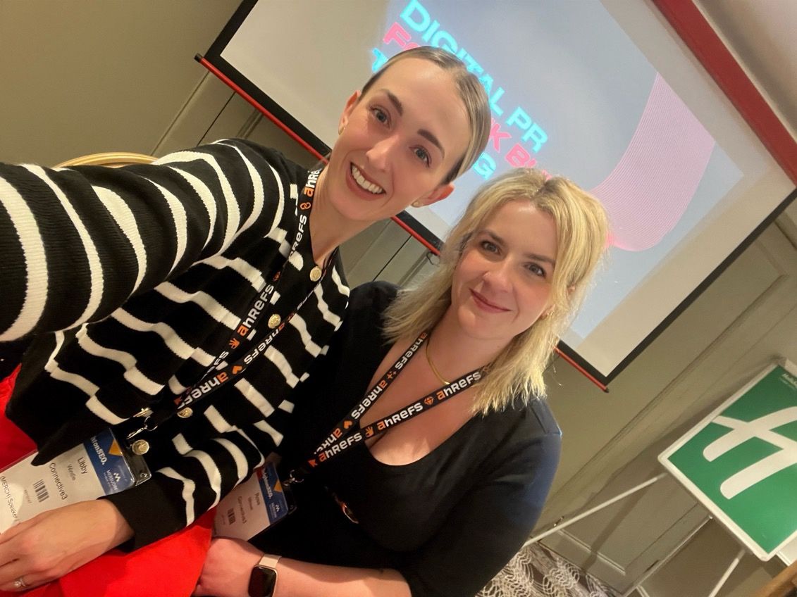 Our team is at <a href="/brightonseo/">brightonSEO</a>! 👋 

Grab Red Bulls, t-shirts, books and caps from our stand and catch Rosa on a link-building panel at 3:20pm today and Libby on a content marketing and digital PR panel at 1:40pm tomorrow! 🙌

 #brightonseo