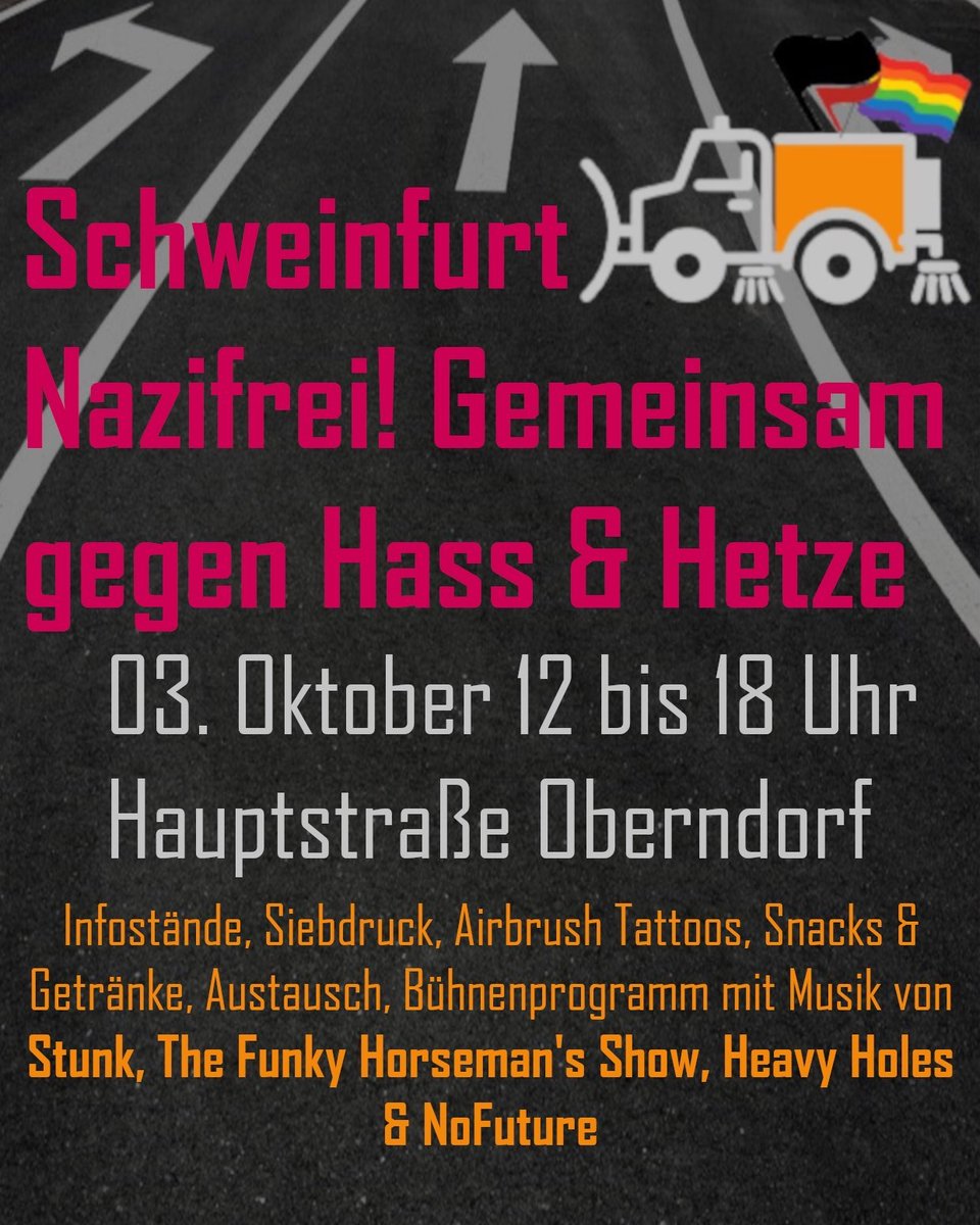 Heute fahre ich nach #oberndorf in #Schweinfurt dort demonstriert heute ein Antifaschistisches Bündnis.
Die Nazis welche eine Parteizentrale in der Straße haben haben dagegen auch eine Versammlung angemeldet ich werde über Störungen berichten.
#sw0310