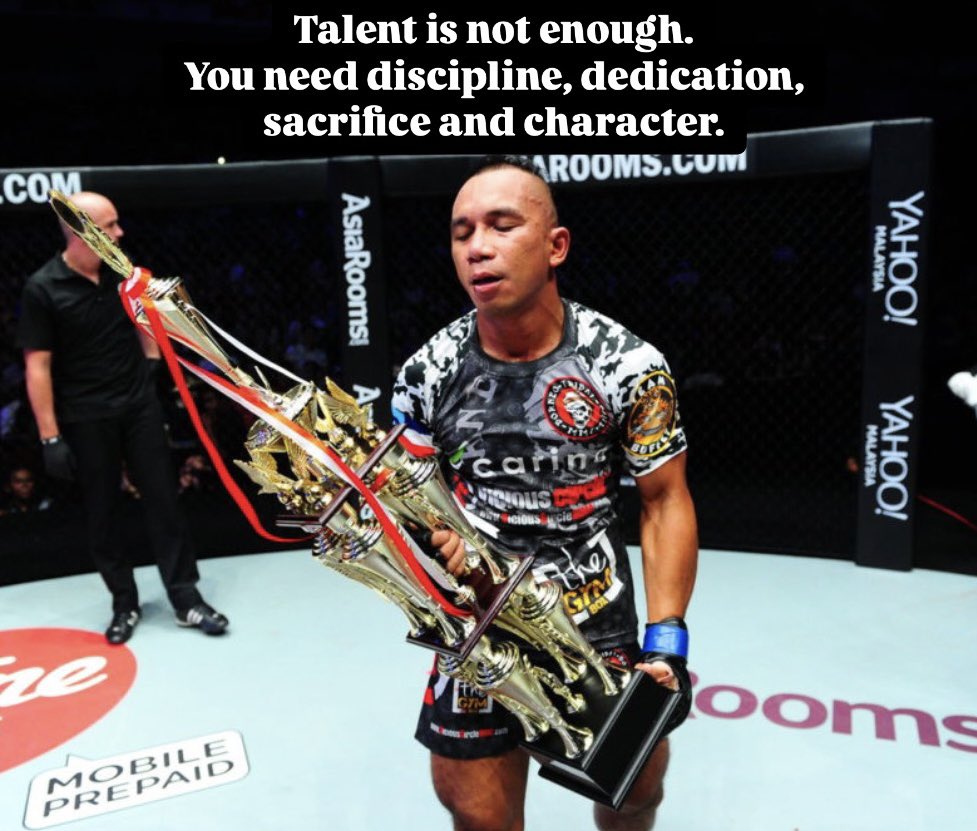 AJpyroMMA's tweet photo. To be honest, I dont have much talent but I do have discipline, dedication and the will to sacrifice my comfort zone to success.
#mindset #champion #mma
#motivation #athlete #pyrofit https://t.co/MMipbuhiCm