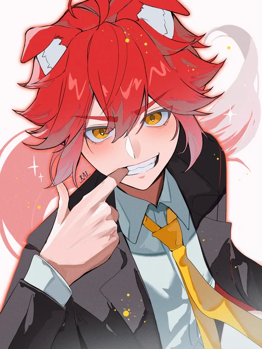 この度いぬねこさんの立ち絵イラストを描かせていただきました!グッズ予約が今月いっぱいまでらしいので気になる人は是非!#いぬねこさん 