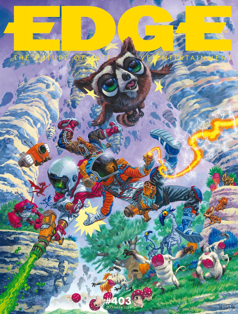 Edge (@edgeonline) on Twitter photo In Edge 403, on sale today, our exclusive interview with <a href="/RaccoonLogic/">Raccoon Logic</a> tells the story of Revenge Of The Savage Planet. Here’s the extremely shiny retail cover, along with a more traditionally rendered subscriber-only edition, with art by <a href="/duncanfegredo/">Duncan Fegredo</a>. In Edge 403, on sale today, our exclusive interview with <a href="/RaccoonLogic/">Raccoon Logic</a> tells the story of Revenge Of The Savage Planet. Here’s the extremely shiny retail cover, along with a more traditionally rendered subscriber-only edition, with art by <a href="/duncanfegredo/">Duncan Fegredo</a>.