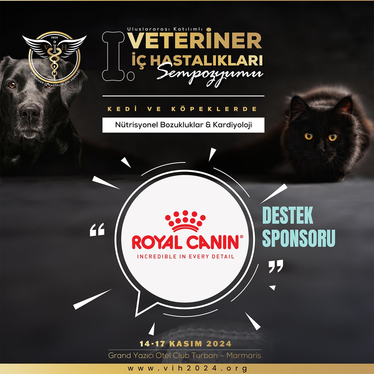 Veteriner İç Hastalıkları Sempozyumu'nun Destek Sponsoru Royal Canin'e, değerli katkı ve destekleri için sonsuz teşekkürlerimizi sunarız. 🙏

#RoyalCanin #VeterinerİçHastalıklarıDerneği #Vih #VeterinerİçHastalıklarıSempozyumu #PlazaEvent