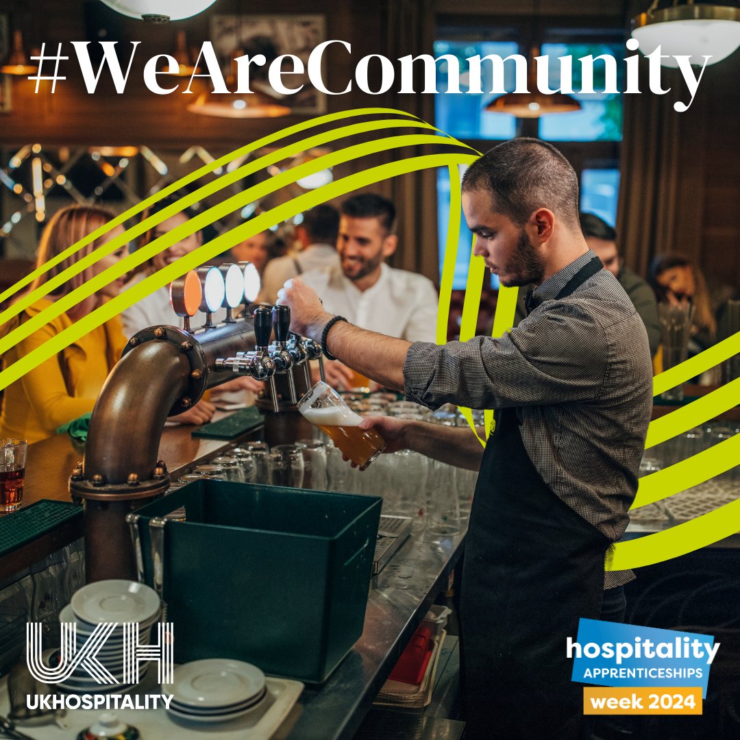 UKHofficial's tweet image. Welcome to day four of Hospitality Apprenticeships Week 2024! 

Today, we highlight community. The hospitality industry is dedicated to bringing people together and enriching communities.

Be a part of something bigger. 

#WeAreHospitality #HAW2024