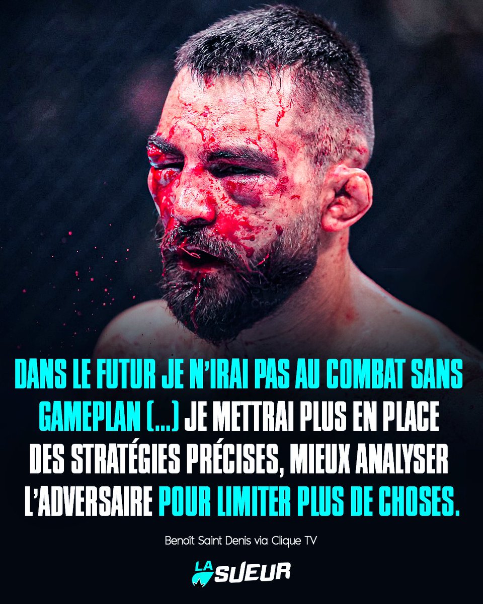 LaSueur_off's tweet photo. 🗣️ “ J’ai appris qu’il faut mettre un gameplan en place, à ce niveau là, y’a de la tactique"

Benoît Saint Denis tire des leçons de sa dernière défaite à l’#UFCParis. 👀🇫🇷 https://t.co/TtBj2aP1jP