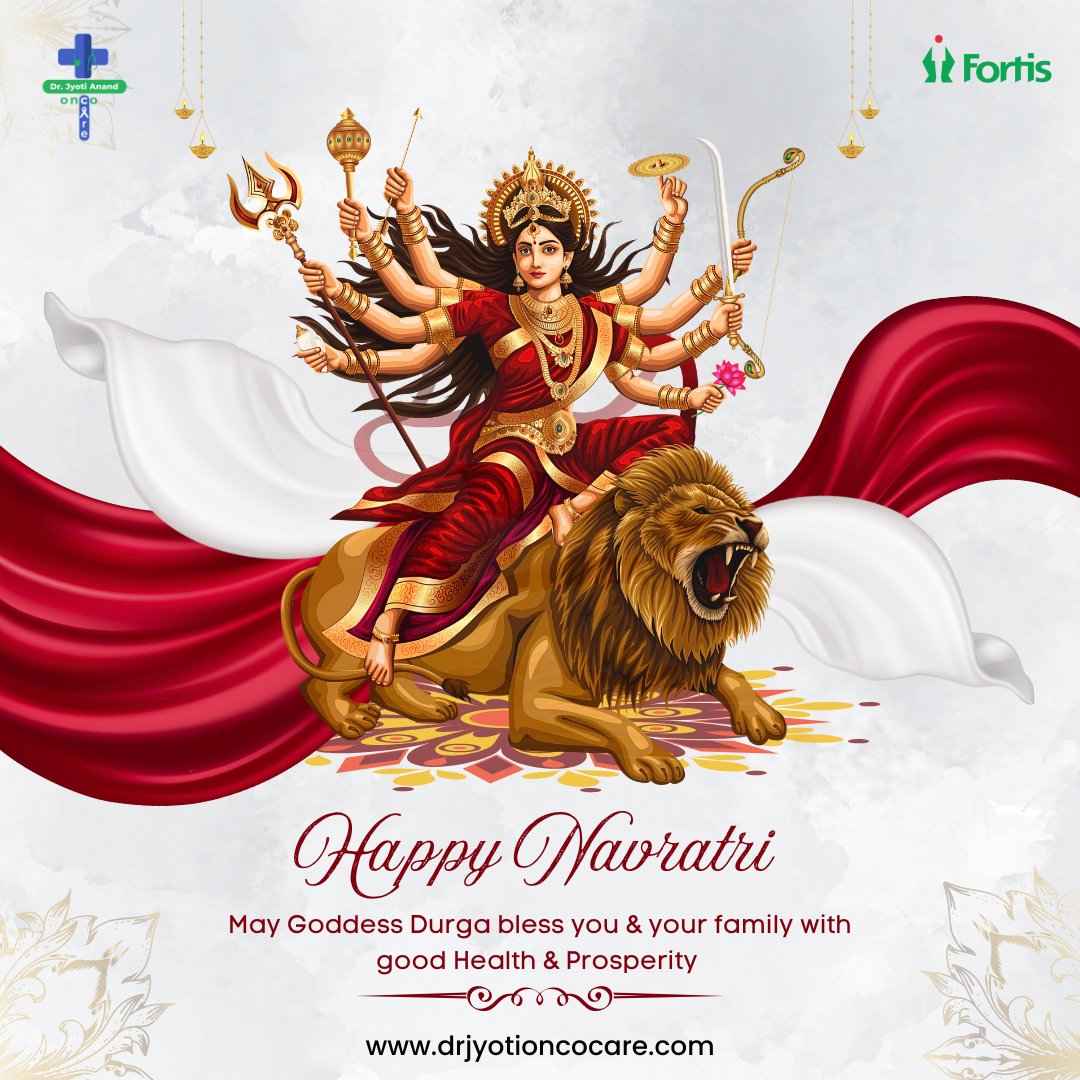 jyotioncocare's tweet photo. 🚩Happy Navratri may Goddess Durga bless you &amp; your family
with good Health &amp; Prosperity🙏🏻.
.
.
.
Follow us for more @drjyotioncocare
.
🥼Dr.Jyoti Anand 🩺MBBS, DNB Internal Medicine, DNB Medical Oncology.
.
#drjyotioncocare
#drjyotianand
#HappyNavratri
#Navratri2024
#JaiMataDi https://t.co/TcErrTaQsI