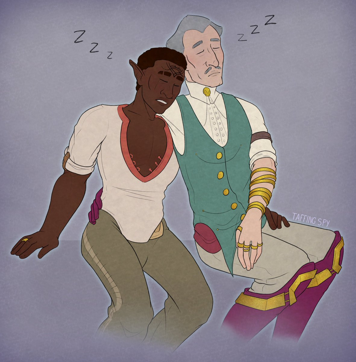 Another lil Davrich doodle #davrinthewarden #emmrichvolkarin #DragonAgeVeilguard