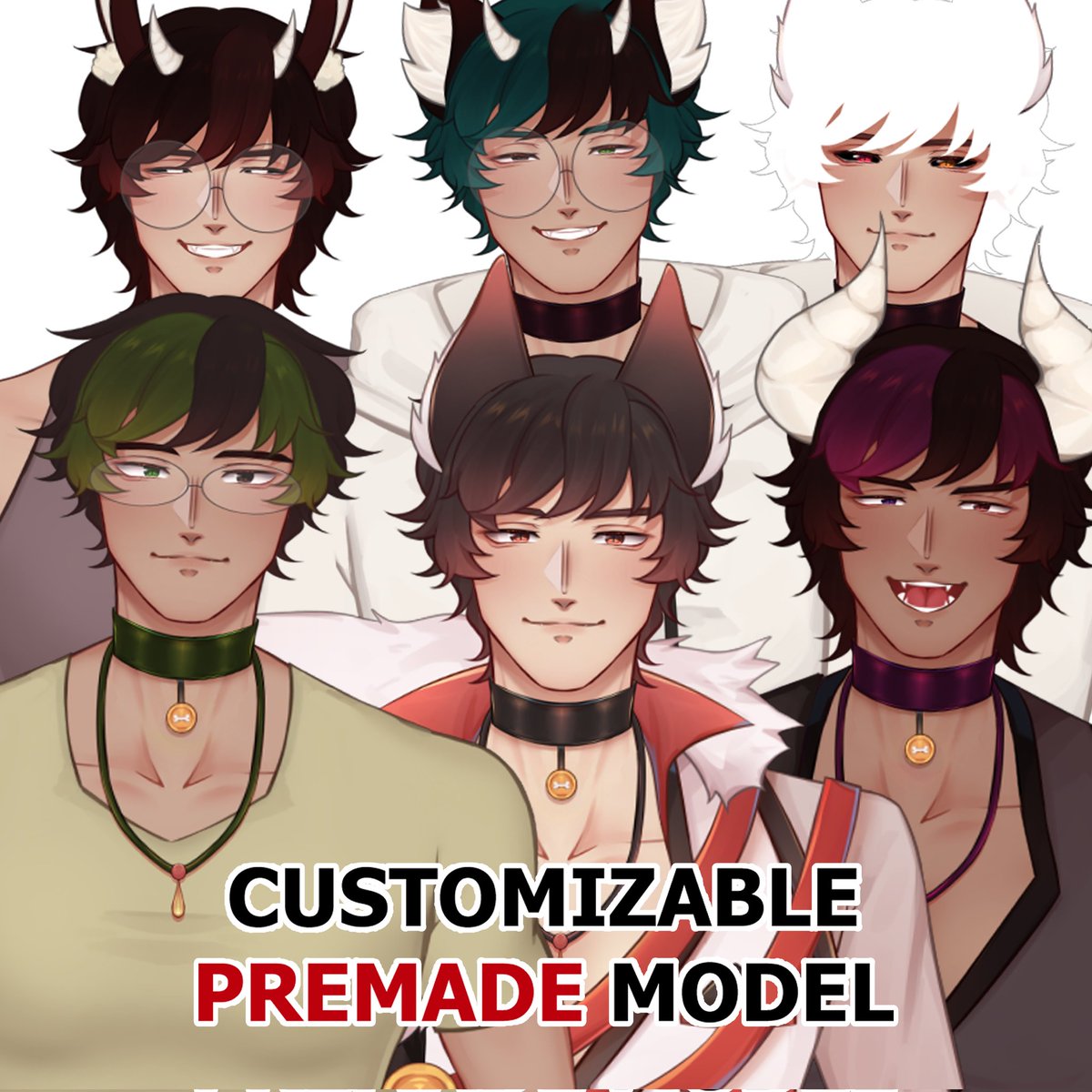 maygebee's tweet photo. psstt are you an aspiring VTuber? Or perhaps someone that's looking for an affordable Live2D model?

I made a few affordable premades that you allows you to fully customize your model to a certain extent!

RTs will be much appreciated! (♡ˊ͈ ꒳ ˋ͈)