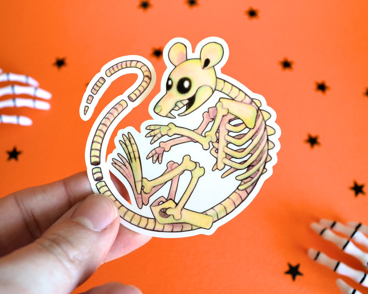 Consider welcoming the anatomically incorrect rat skeleton into your heart and home this spooky season! 👻