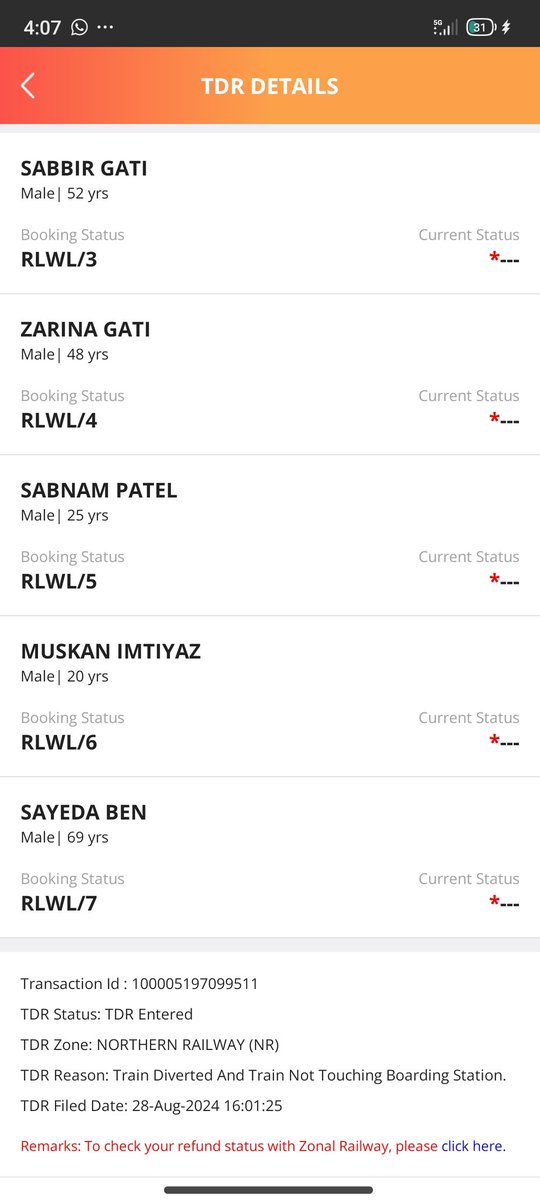 IsmailPatel2108's tweet image. Sir,
@AshwiniVaishnaw
Please your best support My Refund money. Travel 28.08.24 .Train Coming 29.08.24 . 
Solve this problem.