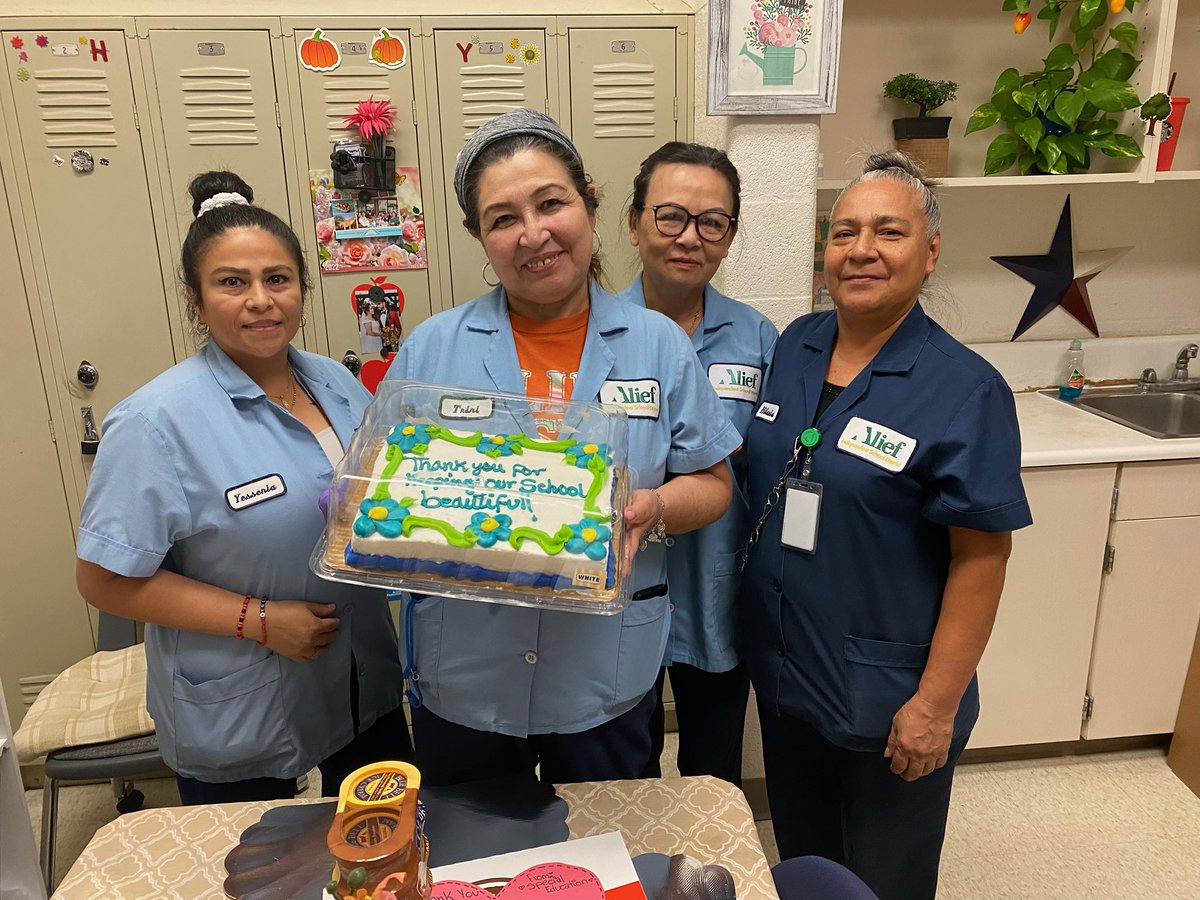 Happy National Custodian Day to our amazing Hearne Custodians! Thank you for all you do 💙 - Hospitality Committee <a href="/hearnehusky/">Hearne Elementary</a>