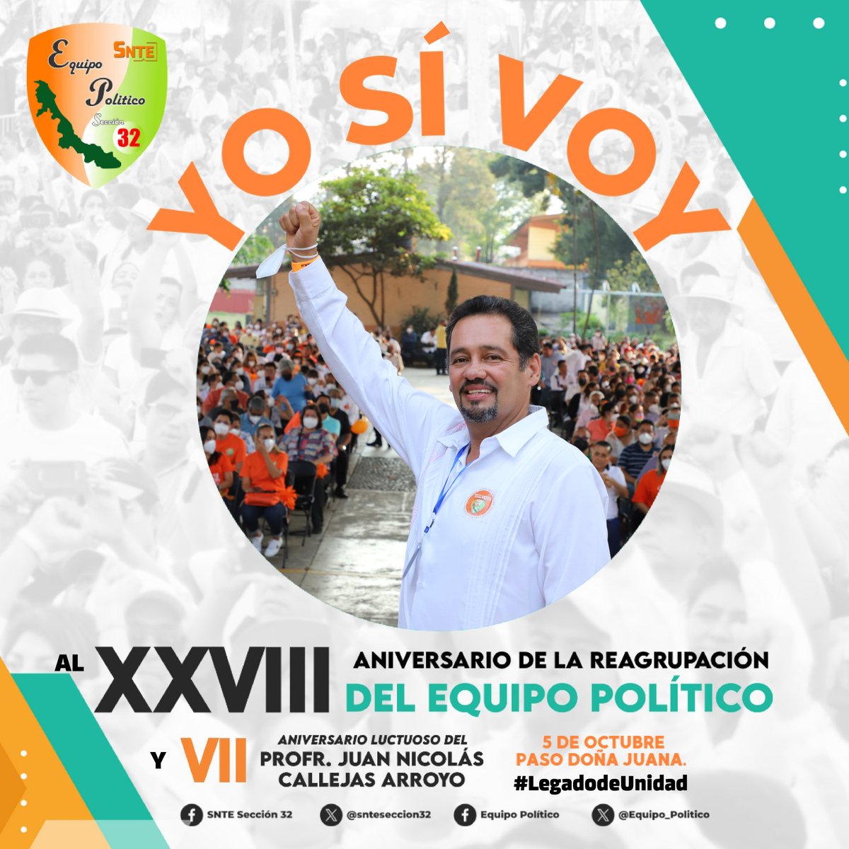 DanielCovaLopez's tweet photo. ¡Nos vemos pronto amigas y amigos!

Celebremos juntos estos #28AñosDeUnidad

#5deoctubre #PasoDoñaJuana2024 #JNCA #LegadodeUnidad #SNTE32 #EquipoPolítico https://t.co/LoKeIuecVE