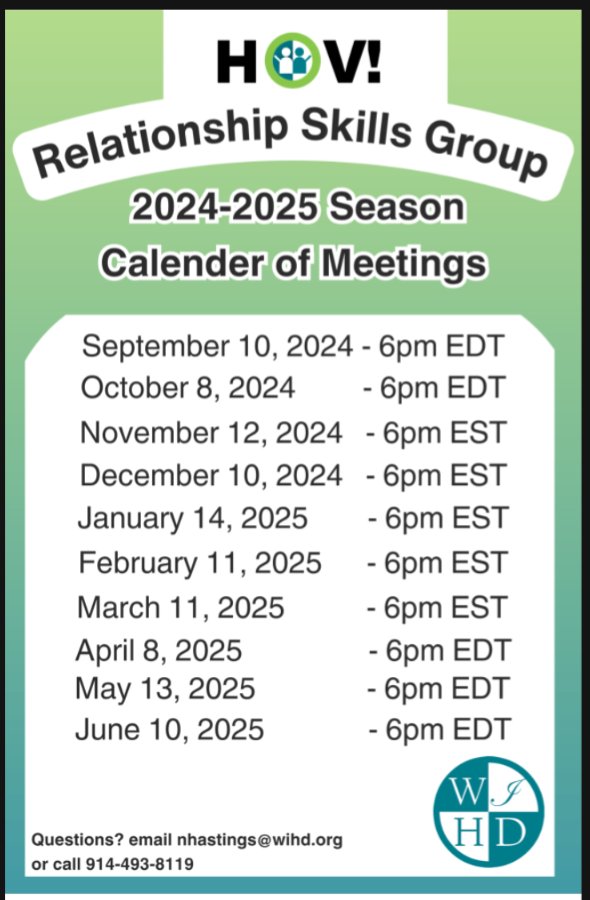Hello all, I'm hoping everyone is enjoying the sunny weather. I wanted to share with you all the HOV Self-Advocacy 2024 flyers events coming up. if you all are interested in joining HOV meetings, Let me know I will send you a register zoom link for HOV group meetings.  Thank you!