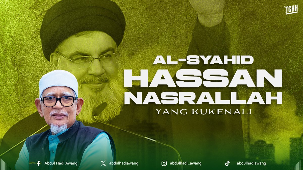 abdulhadiawang's tweet photo. Minda Presiden PAS

AL-SYAHID HASSAN NASRALLAH YANG KUKENALI

Saya berkesempatan berjumpa dengan al-Syahid Hassan Nasrallah sebanyak dua kali. Kali pertama, saya diajak menghadiri Muktamar Muassasah al-Quds Antarabangsa di Beirut menemani Almarhum Dr. Yusuf al-Qaradawi, Dr. Muhsin al-‘Awaji dan seorang rakan dari Algeria. Dalam perjumpaan itu, ditimbulkan masalah takfir terhadap Syiah. 

Dr. Yusuf al-Qaradawi menyatakan bahawa beliau juga ditakfirkan oleh puak pelampau. Maka, al-Syahid Hassan Nasrallah berkata: 

“Marilah kita perangi Israel dahulu, kemudiannya datanglah bunuh kami yang bermazhab Syiah!”

Selepas beberapa tahun, saya berjumpa beliau buat kali kedua apabila saya dibawa bertemu empat mata di tempat persembunyiannya. Beliau menegaskan kepada saya bahawa peperangan akan berlaku bagi membebaskan Bait al-Maqdis dan Masjid al-Aqsa. 

Al-Syahid Hassan Nasrallah dan rakan-rakannya ikut terlibat dalam Perang Bosnia untuk mempertahankan Sunni, bukannya Syiah. Saya mendoakan diterima syahidnya yang ikhlas dengan kematian yang paling mulia di sisi Allah SWT. Akan tetapi, ada pula pendapat yang berpihak kepada bala tentera Ahzab. 

Untuk pengetahuan, saya tidak terpengaruh dengan ulama’ mazhab NATO (Pertubuhan Perjanjian Atlantik Utara) dan juga Komanwel.

Baca selanjutnya:
https://t.co/QrGPfrt0UQ