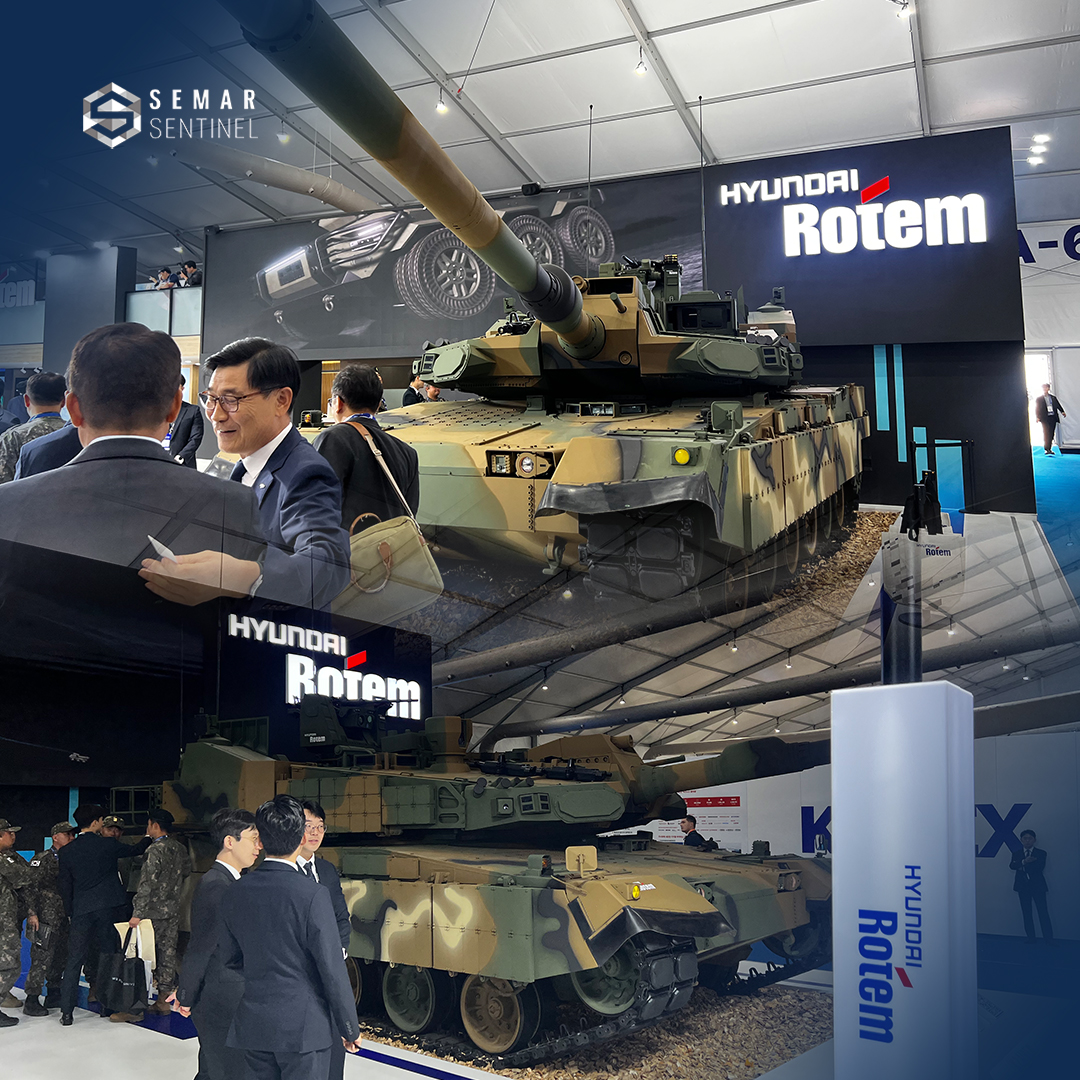 SemarSentinel's tweet photo. 📸 Hyundai WIA & Hyundai Rotem
#KADEX2024 #DefenceExhibition #MilitaryInnovation #CombatTech #InovasiPertahanan https://t.co/YndIWBBZ73