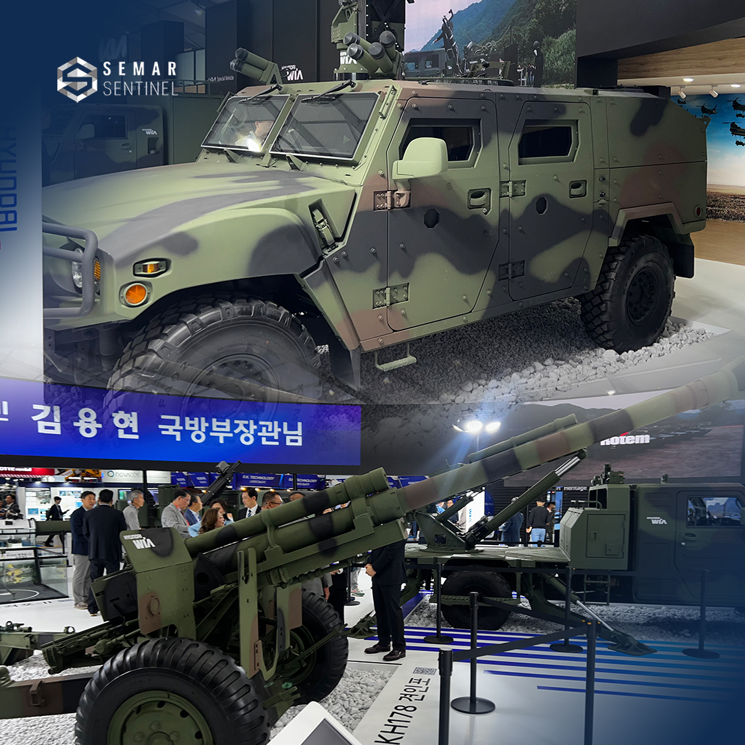 SemarSentinel's tweet photo. 📸 Hyundai WIA & Hyundai Rotem
#KADEX2024 #DefenceExhibition #MilitaryInnovation #CombatTech #InovasiPertahanan https://t.co/YndIWBBZ73