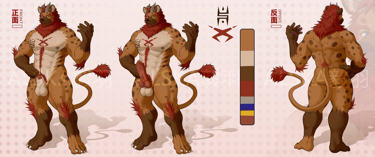 My new character!
[Name] 雷武耀 Wuyao Ray
[Species] 鬃鬣狗 Liohyena（mixed）
[Age] 20
[Career] College student
[Relatives] father and two older brothers
[Favorite] kickboxing, Wrestling
[illustration] <a href="/DHAOhao111/">DHAO</a>
Other intelligence is undisclosed.